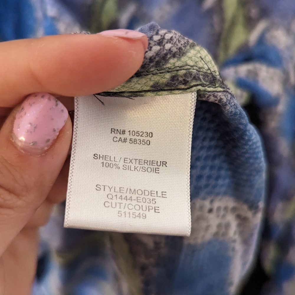 Equipment Silk Snake Print Shirt Size Small - Picture 4 of 4